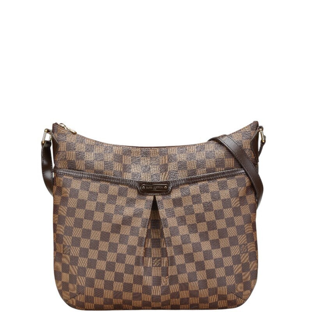 Louis Vuitton Damier Bloomsbury Crossbody Bag Brown Leather